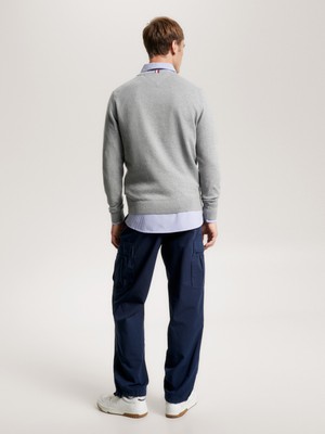 Tommy Hilfiger Cotton Cashmere Erkek Sweater Kazak