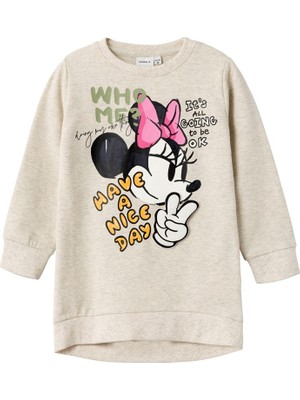 Name It Minnie Mouse Baskılı Oversize Kız Çocuk Sweatshirt - Günlük Kullanım