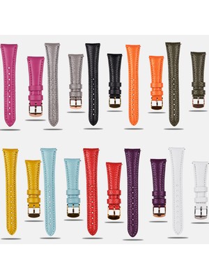 Vagave Huawei Watch Kadın Deri Kordon Huawei Watch 4 Gt Gt 2 Gt 3 Pro Seramik Elegant 42MM  43MM 20MM Hakiki Deri Kayış Siyah