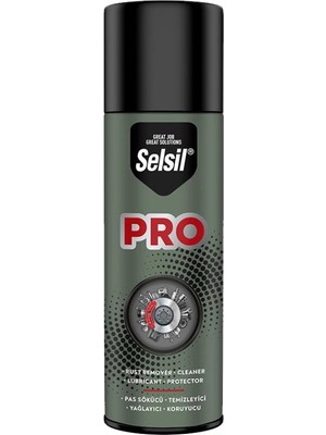 Selsil PRO Çok Amaçlı Yağlayıcı Pas Sökücü 200 ml Tüm Yüzeylerde Kullanım İçin Koruyucu ve Temizleyici