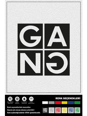 Ecce Gang Stıcker 20 x 20 cm