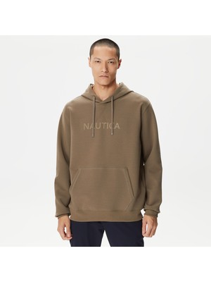 Nautica Erkek Kahverengi Standart Fit Kapüşonlu Sweatshirt K37226T.3BB