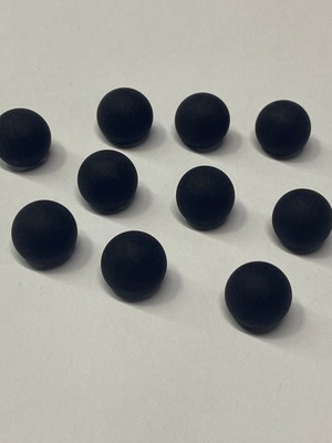 Karan Tuhafiye Mat İnci Bluz Düğmesi 10 Lu Set Siyah 1 cm Çapında Yüksek Kalite
