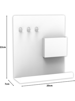 Decorelax Raflı Anahtarlık Model 2 Beyaz