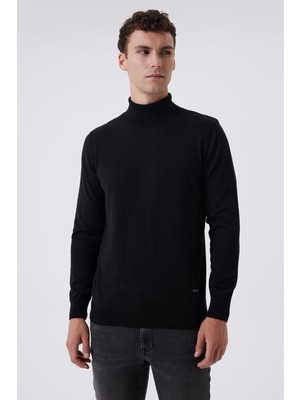 Lee Cooper Martens Erkek Balıkçı Yaka Siyah