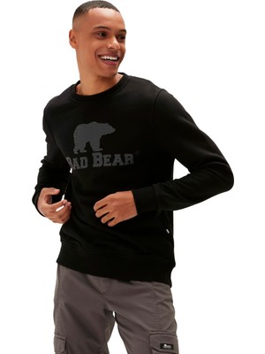 Bad Bear Logo Crewneck Erkek Sweatshirt - 22.02.12.007