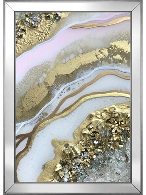 DB Sanat Soyut Şekiller Motifli Kanvas Tablo