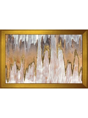 DB Sanat Soyut Şekiller Motifli Kanvas Tablo