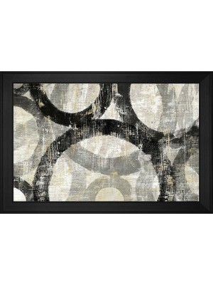 DB Sanat Soyut Şekiller Motifli Kanvas Tablo