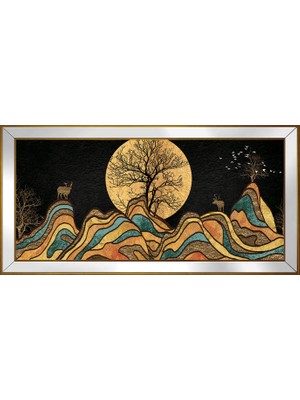 DB Sanat Soyut Şekiller Motifli Kanvas Tablo