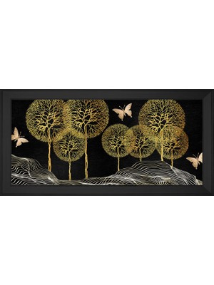 DB Sanat Soyut Şekiller Motifli Kanvas Tablo