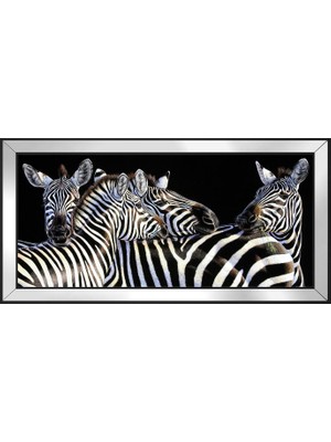 DB Sanat Zebralar Motifli Kanvas Tablo