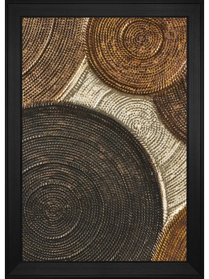 DB Sanat Soyut Şekiller Motifli Kanvas Tablo