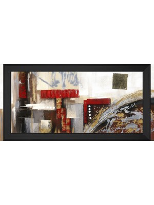 DB Sanat Soyut Şekiller Motifli Kanvas Tablo