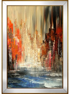 DB Sanat Soyut Şekiller Motifli Kanvas Tablo