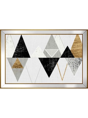 DB Sanat Soyut Şekiller Motifli Kanvas Tablo