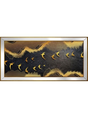 DB Sanat Soyut Şekiller Motifli Kanvas Tablo