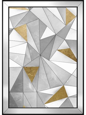 DB Sanat Soyut Şekiller Motifli Kanvas Tablo