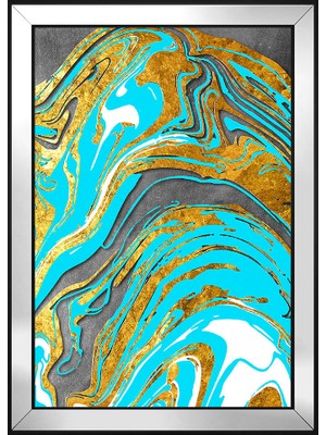 DB Sanat Soyut Şekiller Motifli Kanvas Tablo