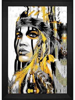 DB Sanat Kadın Motifli Kanvas Tablo