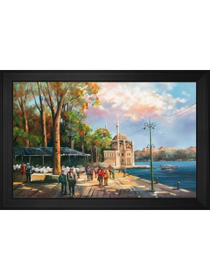 DB Sanat Ortaköy Camii Motifli Kanvas Tablo