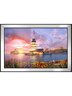 DB Sanat Kız Kulesi Motifli Kanvas Tablo