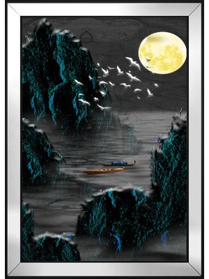 DB Sanat Soyut Şekiller Motifli Kanvas Tablo