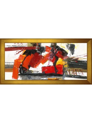 DB Sanat Soyut Şekiller Motifli Kanvas Tablo