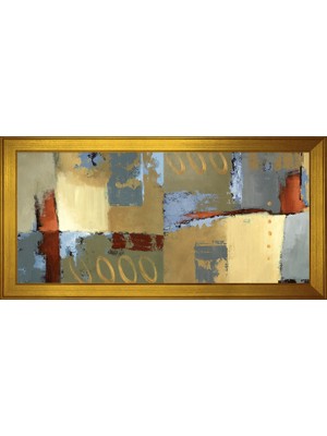 DB Sanat Soyut Şekiller Motifli Kanvas Tablo