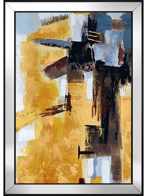 DB Sanat Soyut Şekiller Motifli Kanvas Tablo