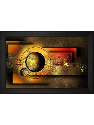 DB Sanat Soyut Şekiller Motifli Kanvas Tablo