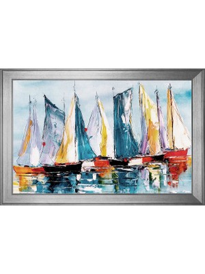 DB Sanat Soyut Şekiller Motifli Kanvas Tablo