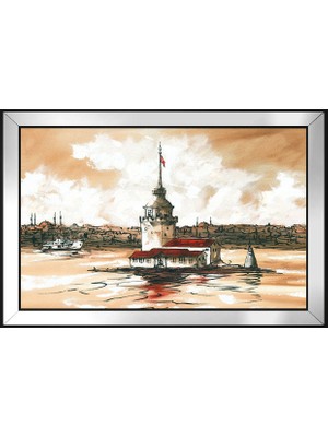 DB Sanat Kız Kulesi Motifli Kanvas Tablo