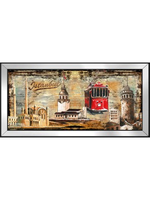 DB Sanat Istanbul Motifli Kanvas Tablo