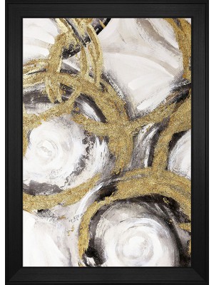 DB Sanat Soyut Şekiller Motifli Kanvas Tablo