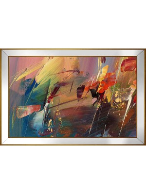 DB Sanat Soyut Şekiller Motifli Kanvas Tablo