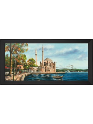 DB Sanat Ortaköy Camii Motifli Kanvas Tablo