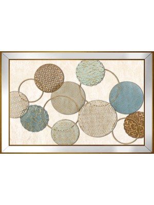 DB Sanat Soyut Şekiller Motifli Kanvas Tablo