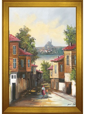 DB Sanat Eski Istanbul Sokakları Motifli Kanvas Tablo