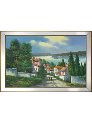 DB Sanat Eski Istanbul ve Boğaz Motifli Kanvas Tablo