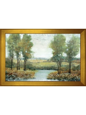 DB Sanat Soyut Manzara Motifli Kanvas Tablo