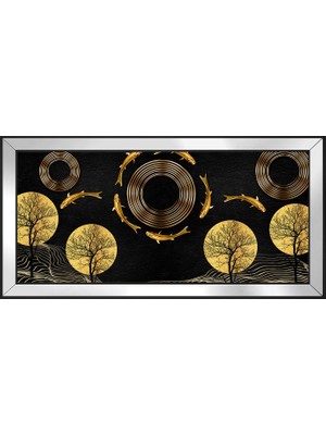 DB Sanat Soyut Şekiller Motifli Kanvas Tablo