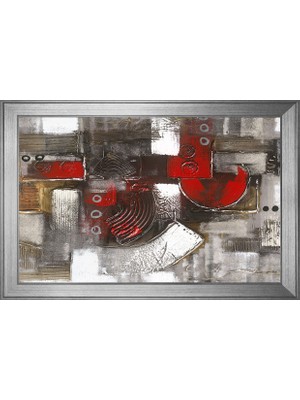 DB Sanat Soyut Şekiller Motifli Kanvas Tablo