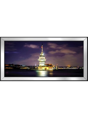 DB Sanat Şafak Sökerken Kız Kulesi Motifli Kanvas Tablo