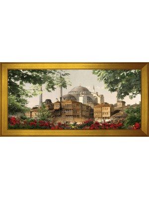 DB Sanat Ayasofya Motifli Kanvas Tablo