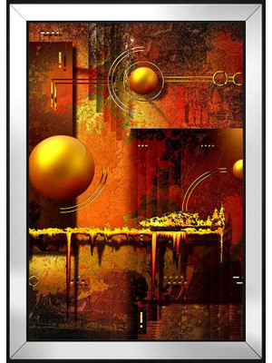 DB Sanat Soyut Şekiller Motifli Kanvas Tablo