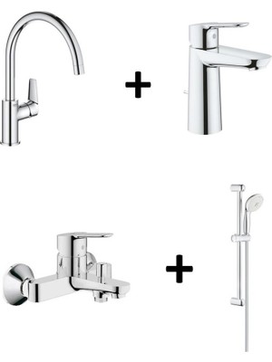 Grohe Bauedge Batarya 4'lü Set - 31367001 Set