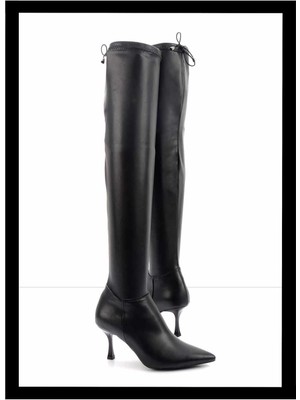 Bambi Siyah  Kadın Çizme K03215170809