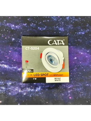 Cata 5 Adet CT5204 Cata 5W Sıva Altı LED Spot Beyaz Işık 6400K