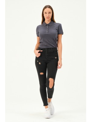 Msw Kadın Regular Fit Polo Yaka T-Shirt